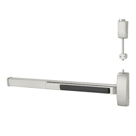 SARGENT Grade 1 Surface Vertical Rod Exit Device, Wide Stile Pushpad, 42-in Fire-Rated Device, 120-in Door H 12-NB8713J ETL RHR 32D